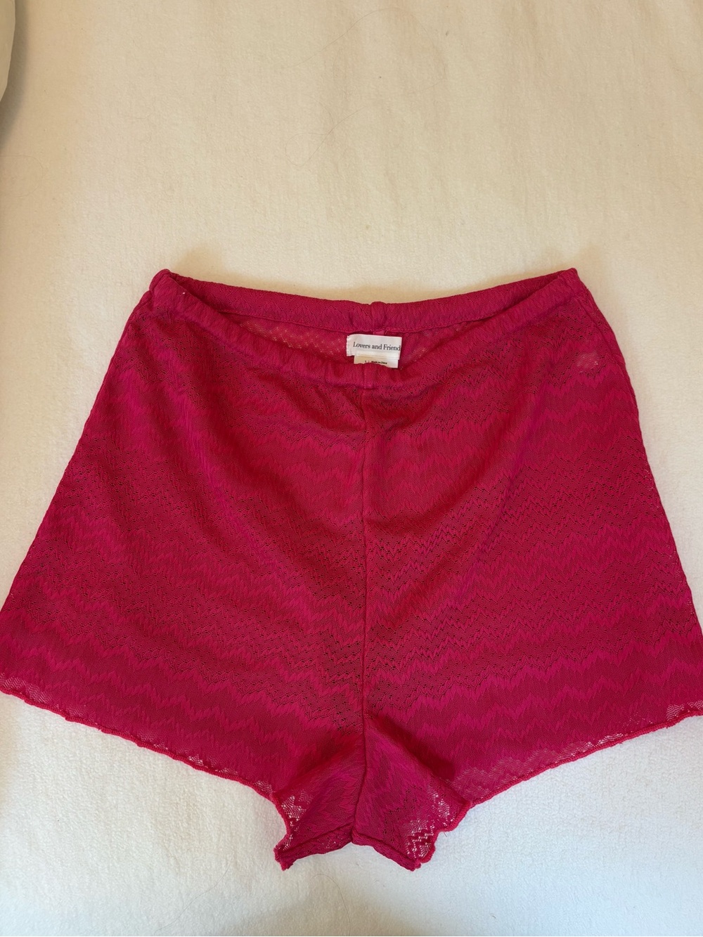 Lovers + Friends Pink pattern shorts
